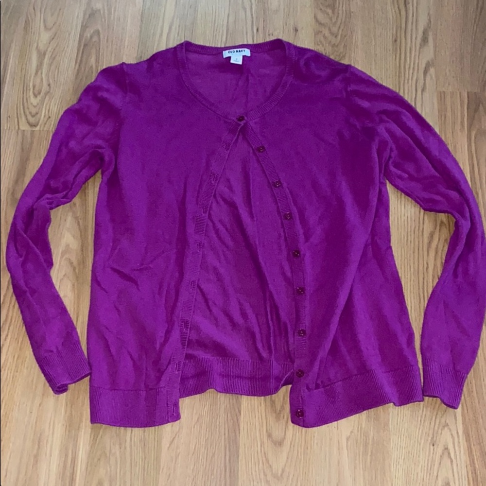 Old Navy Purple Cardigan
